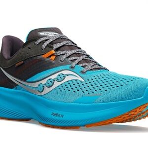 New Saucony Blue and Orange Athletic Sneakers mens 12.5